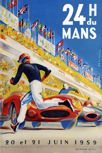 4728 poster vintage 24 horas de lemans