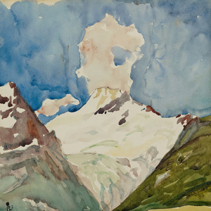 5045 Giovanni Giacometti Schneebedeckter Piz Badi