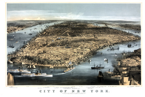 5088 Pictorial Illustrated Map of New York City 1