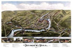 5188 Seymour Connecticut 1879 pictorial vintage m