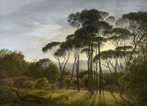 5659 Hendrik Voogd Italian landscape with Umbrell