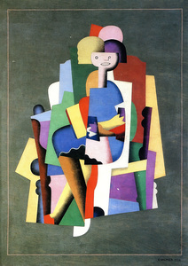6866 Girl reading 1924 by Georges Valmier French