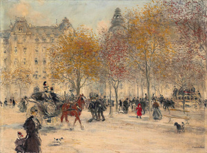 7620 Jean Francois Raffaelli Autumn In Paris.jp