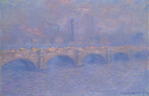 7691 Waterloo Bridge Sunlight Effect by Claude Monet