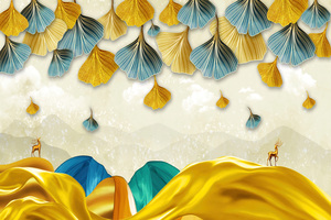 7813 modern canvas art landscape mural wallpaper.