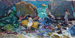 7963 Joaquin Sorolla Children On The Shore Jave
