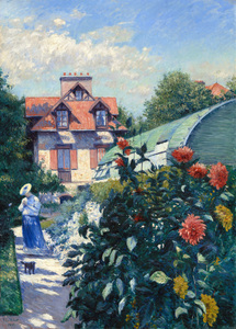 8001 Gustave Caillebotte DahliasGarden at Petit G