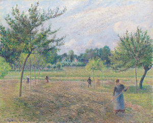 8318 Camille Pissarro Haymaking at Eragny 1892.j