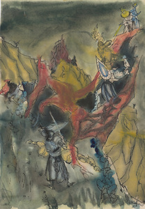 8328 Jan Novak Study for a Full Page Illustrati