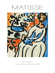 8519 Henri Matisse Marie Jose en robe jaune 1950