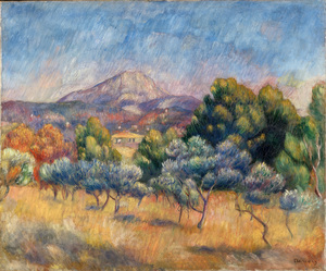 8545 Pierre Auguste Renoir Mont Sainte Victoire c