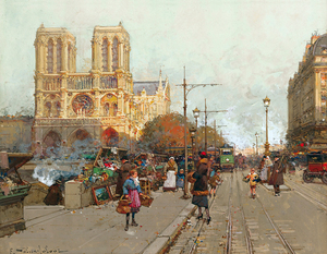 8559 Eugene Galien Laloue Notre Dame De Paris Vu