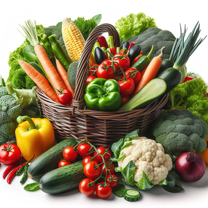 Basket with various fresh vegetables 19