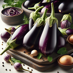 Frsh organic eggplant 2