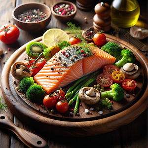 Norwegian salmon salmon with vegetables salmon wi 1715427406.4134
