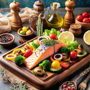 Norwegian salmon salmon with vegetables salmon wi 1715427425.5539