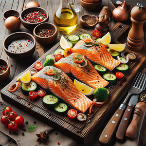 Norwegian salmon salmon with vegetables salmon wi 1715427443.7321