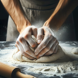 kneading bread 5