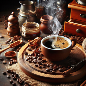 steaming coffee food 2