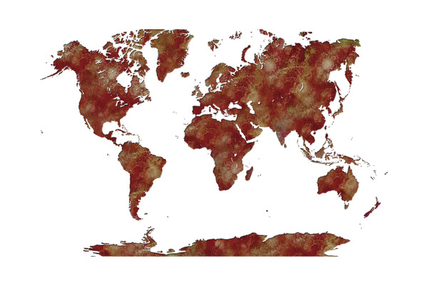 World map Print
