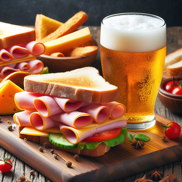 18 Sandwich bread tomato lettuce and yellow chees Print