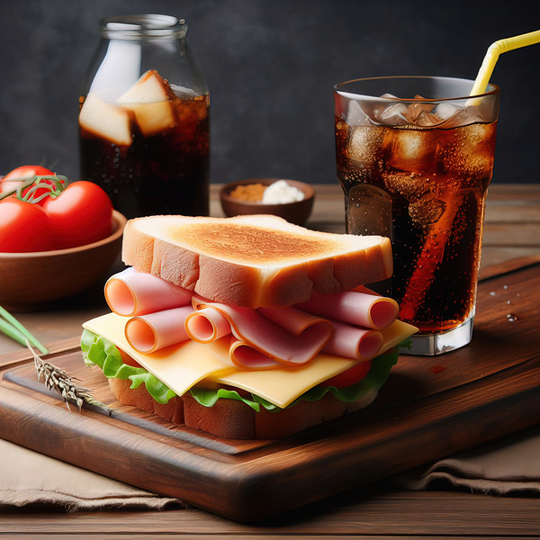 34 Sandwich bread tomato lettuce and yellow chees Print