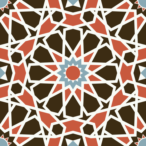 8677 Arabesque seamless pattern 06 Print