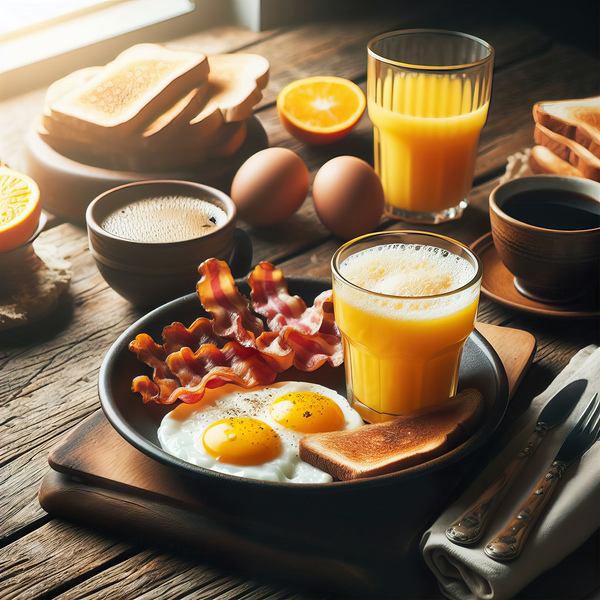 American breakfast 13 Print