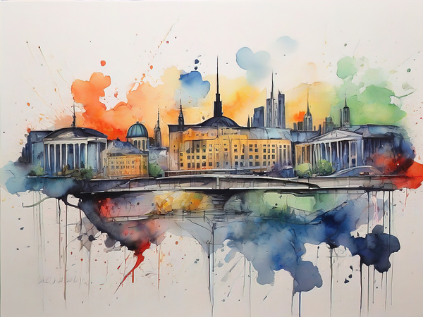BERLIN SKYLINE 012 Print