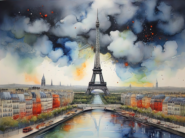 PARIS SKYLINE Print