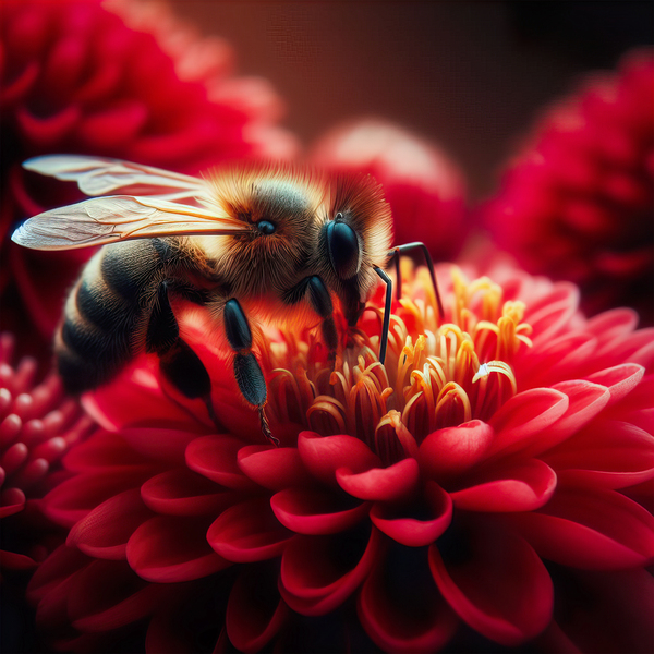 Pollinating bees bee pollinating 10 Print