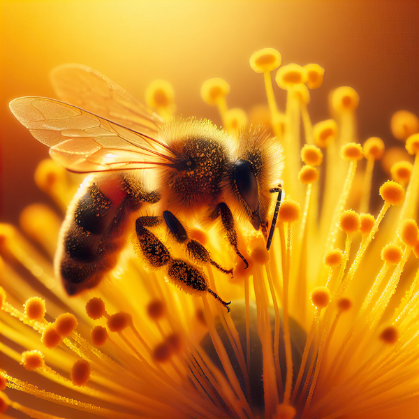 Pollinating bees bee pollinating 11 Print
