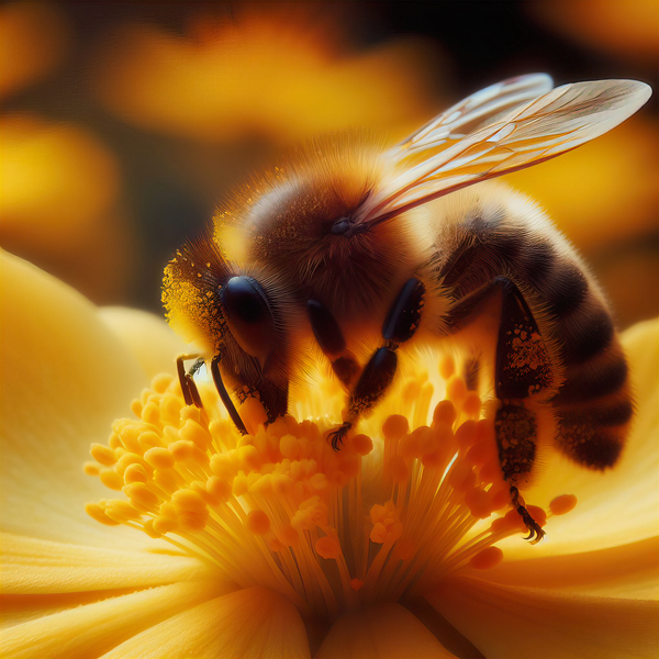 Pollinating bees bee pollinating 12 Print