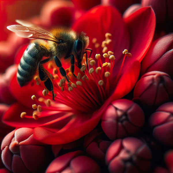 Pollinating bees bee pollinating 7 Print