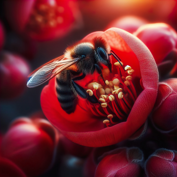 Pollinating bees bee pollinating 8 Print