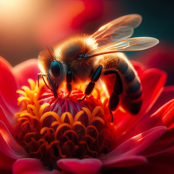 Pollinating bees bee pollinating 9 Print