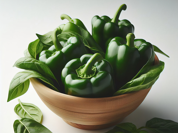 Red green yellow peppers food 8 Print