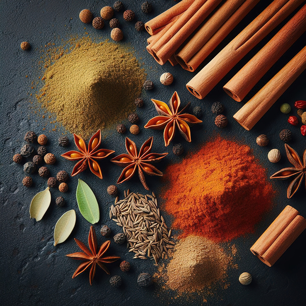 Spices on black background 4 Print