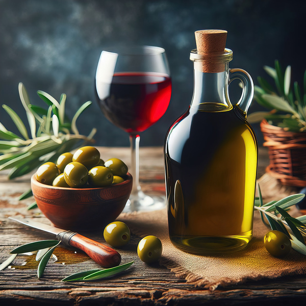 olive oil olives still life 9 Print