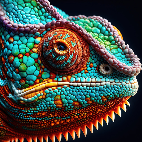 wild chameleon 15 Print