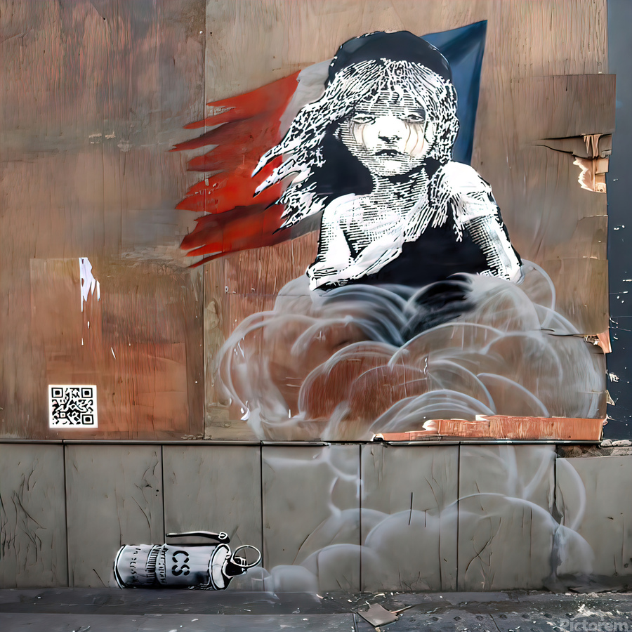 激レア　Kurry／  Cobain コースター　banksy kyne 4414 Banksy cosette by artvi Wall Art