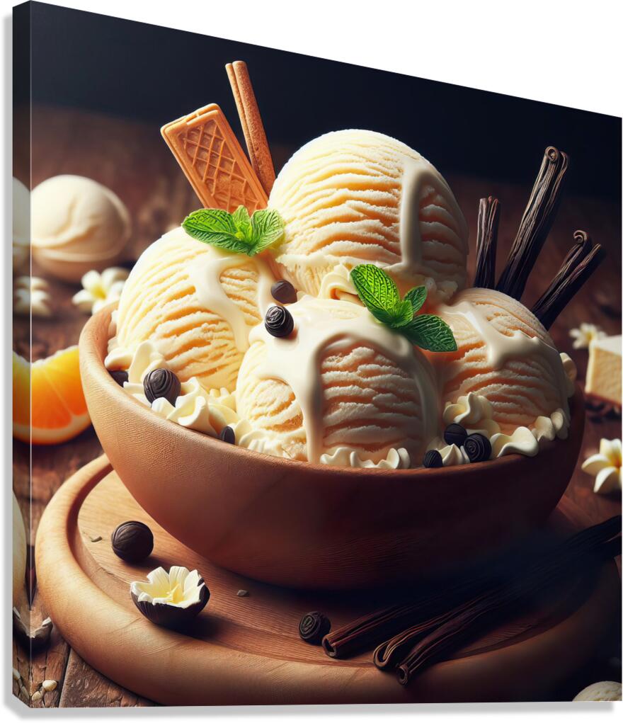 Vanilla ice cream 7 Canvas Print