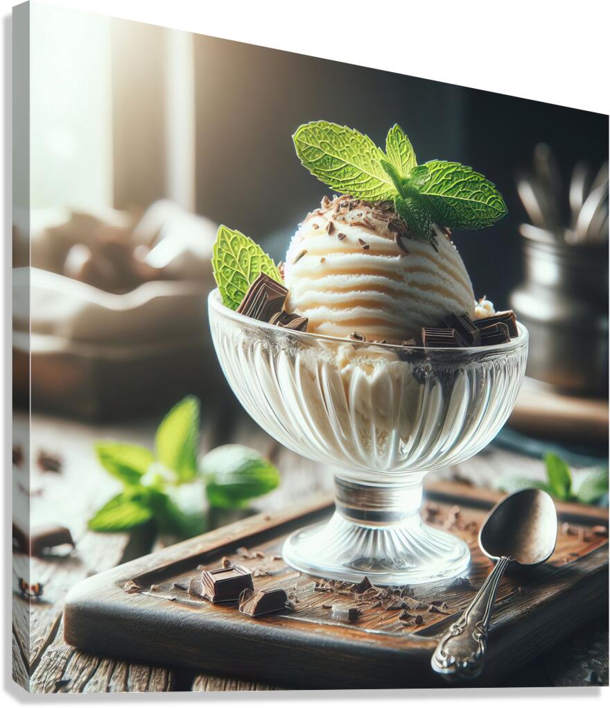 Vanilla ice cream 10 Canvas Print