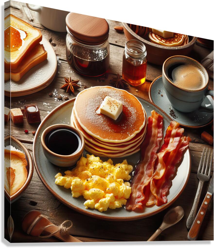 American breakfast 2 Canvas Print
