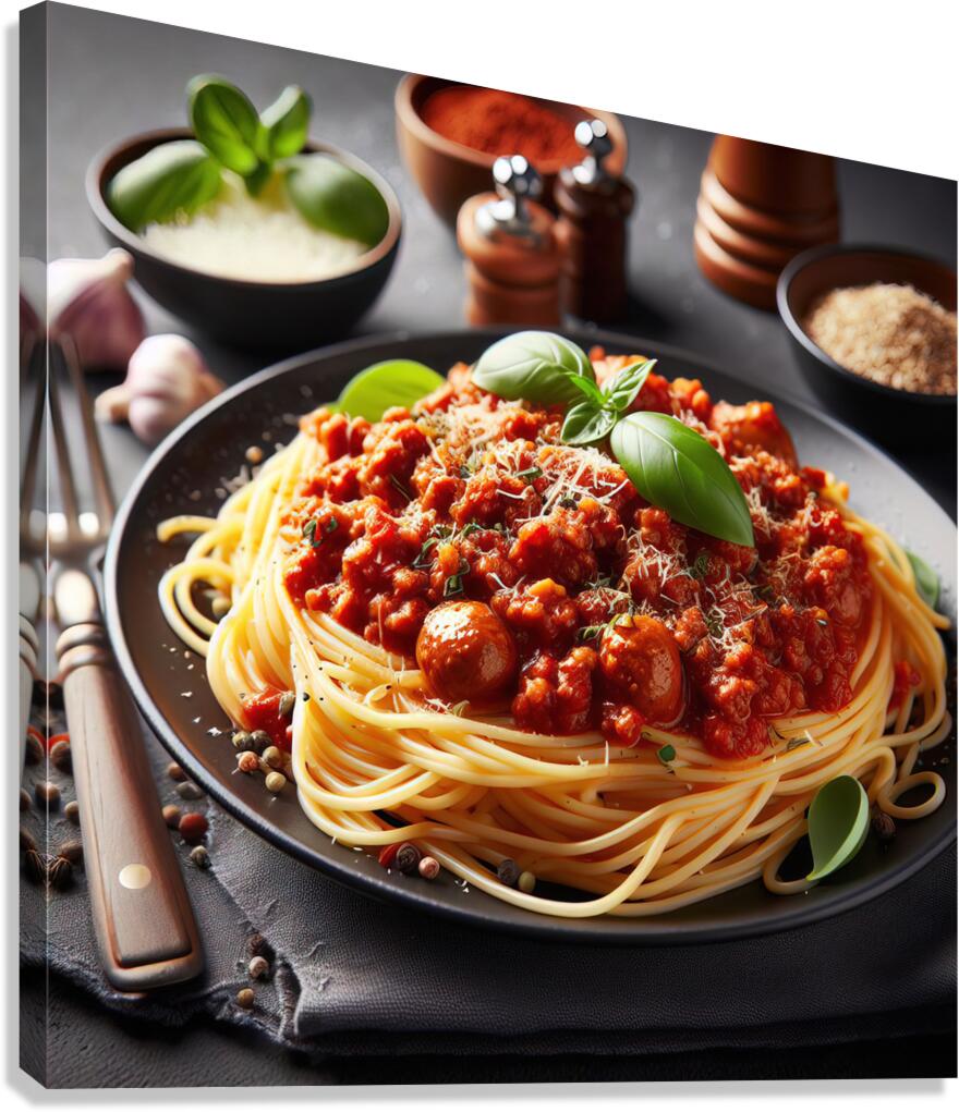 spaguetti bolognesa 13 Canvas Print