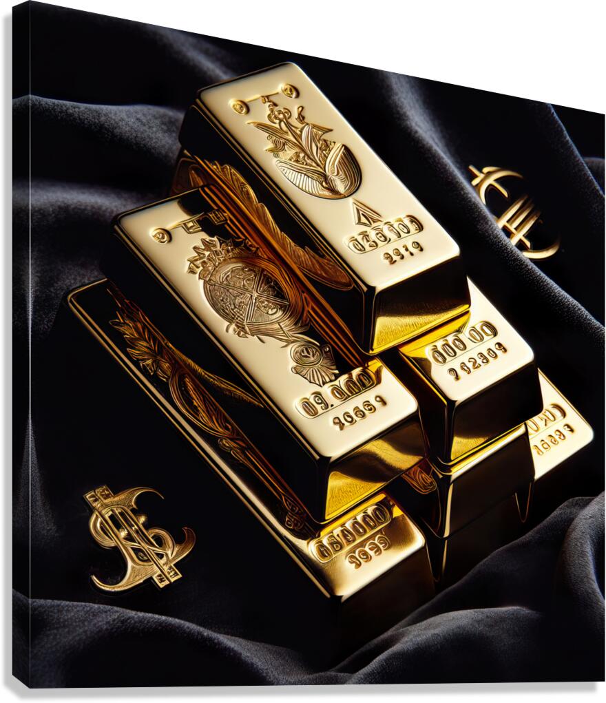 Gold bullion 3 Canvas Print
