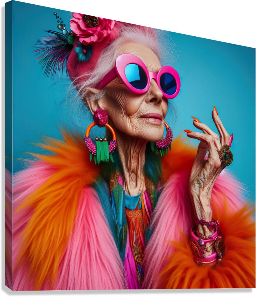 228 Fashion editorial concept. Full length portra Canvas Print