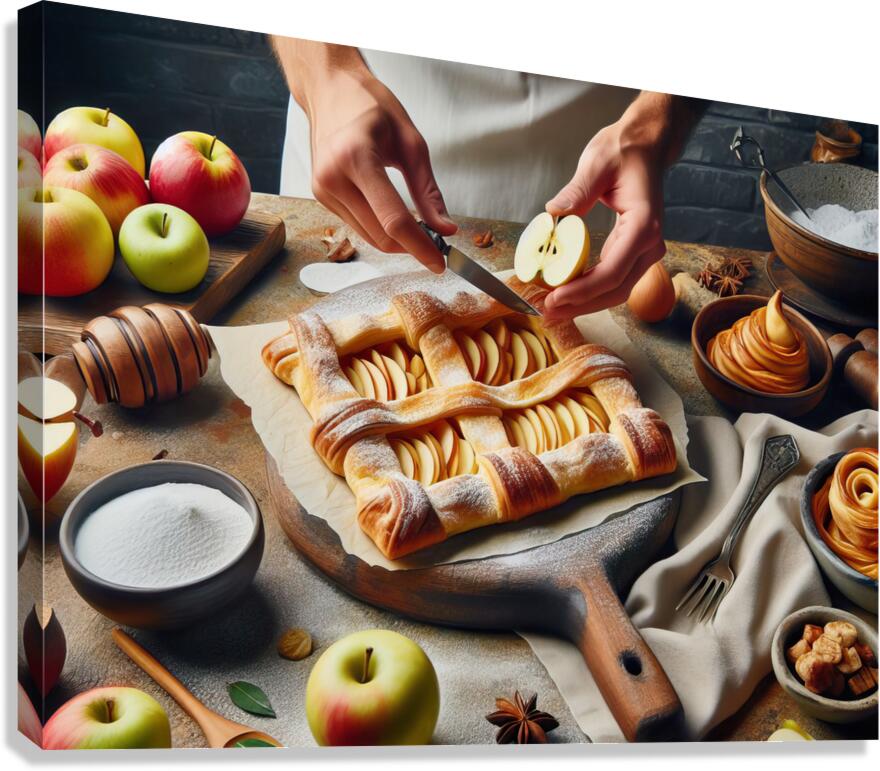 apple pie food 2 Canvas Print