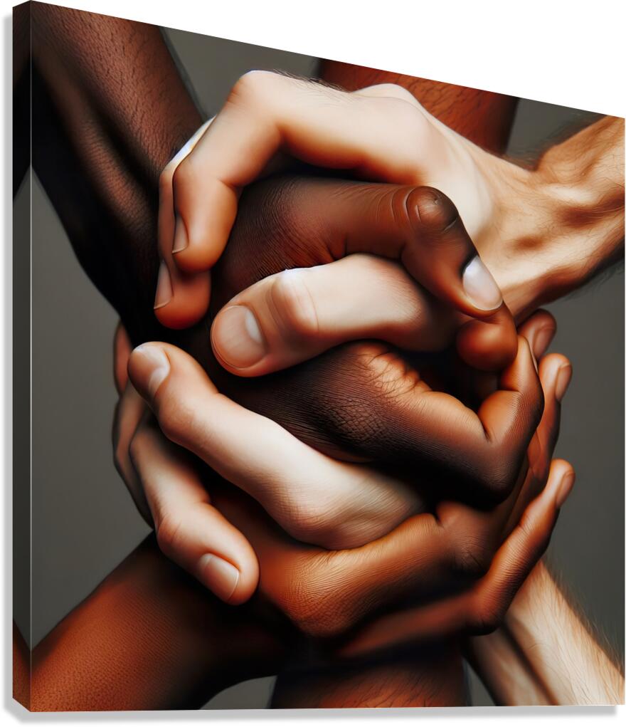 10 Closeup of a business handshake Canvas Print