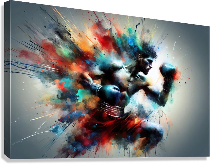 153 boxeo Canvas Print
